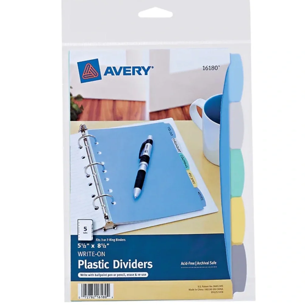 Avery Mini Divider and Business Card Sheet Protectors Mini Binder Planner